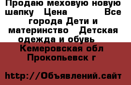 Продаю меховую новую шапку › Цена ­ 1 000 - Все города Дети и материнство » Детская одежда и обувь   . Кемеровская обл.,Прокопьевск г.